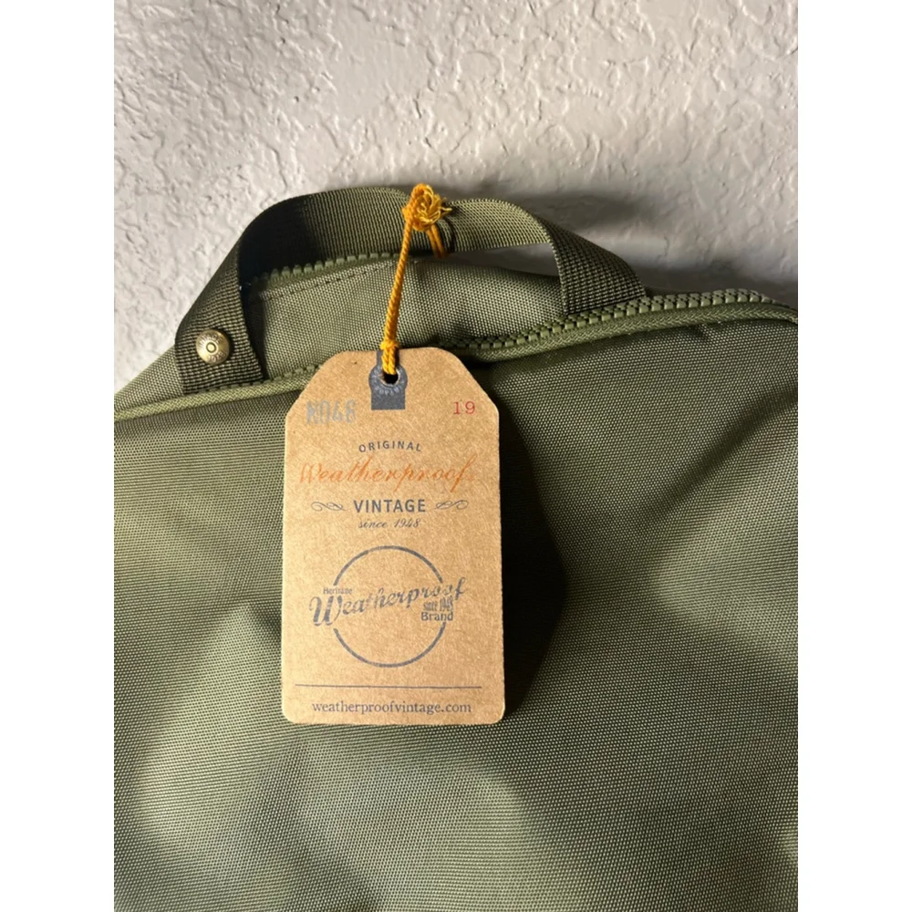 NWT Weatherproof Vintage Olive Green 17” Backpack